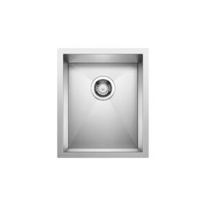 Precision U 3/4 Bowl Undermount Bar Sink - Stainless 400396 Blanco