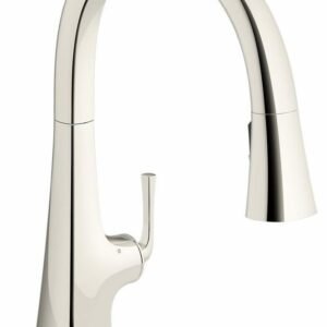 Graze Touchless Kitchen Faucet with Pulldown Spray - Vibrant Polished Nickel 22068-SN Kohler