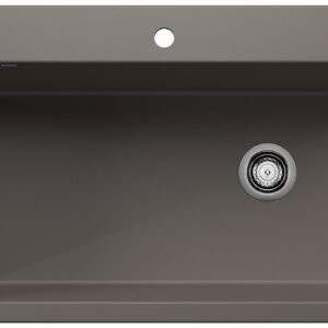 Diamond Super 1 Bowl Silgranit Drop-In Kitchen Sink - Volcano Gray 402912 Blanco