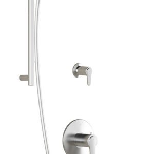 Kontour T2 Thermostatic Shower System with Vertical Ceiling Arm - Chrome BF1337-110-001 Kalia