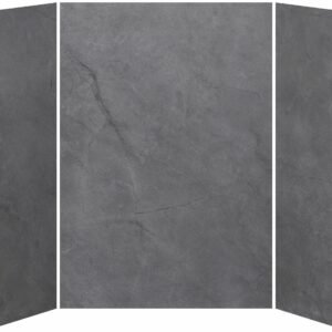 32 x 60 x 32 3-Panel Shower Wall Kit for Alcove Installation - Concrete 210 Matte WA2012-210-002 Kalia