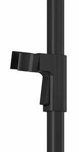 Kareo Premia 29" Wall Bar with Round Flange - Matte Black 107390-160 Kalia
