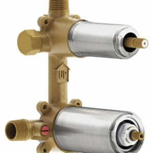 2-Way Thermostatic Rough-In Valve with Diverter - Pure Nickel 103996-125 Kalia