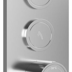 2-Way Thermostatic Valve Trim with Push Buttons - Pure Nickel 106835-125 Kalia