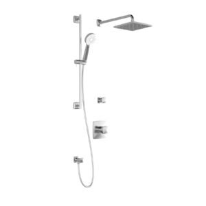 Umani T2 Thermostatic Shower System with Wall Arm - Chrome BF1179-110 Kalia