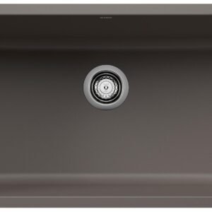 Precis 30 1 Bowl Silgranit Undermount Kitchen Sink - Volcano Gray 403917 Blanco