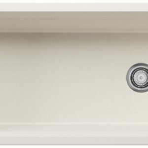 Inteos 33 1 Bowl Silgranit Undermount Kitchen Sink - Soft White 403891 Blanco