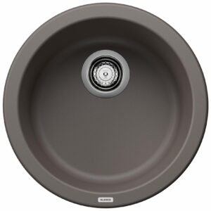 Rondo Round Dual Mount Silgranit Sink - Volcano Gray 402934 Blanco