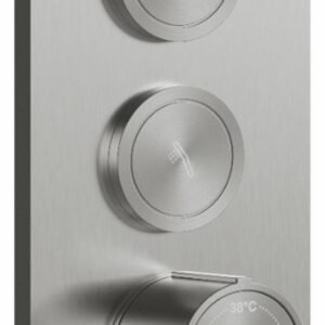 2-Way Thermostatic Valve and Trim with Push Buttons - Chrome BF2063-110 Kalia