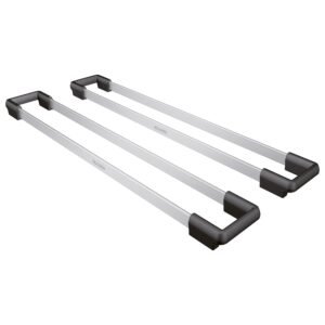 Rails (Set of 2) for Quatrus R15 Ergon Super Single Farmhouse Sink - Stainless Steel 402256 Blanco