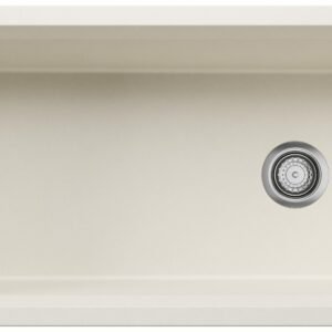 Inteos 30 1 Bowl Silgranit Undermount Kitchen Sink - Soft White 403883 Blanco