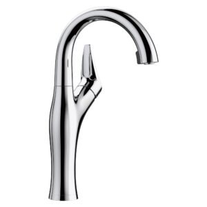 Artona Bar Faucet with Hidden Pulldown Spray - Chrome 526381 Blanco
