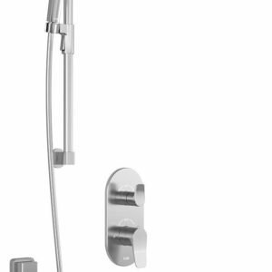 Moroka TD2 Premia Thermostatic Integrated Diverter Shower System with Wall Arm (Less Valve) - Chrome BF1923-110-200 Kalia