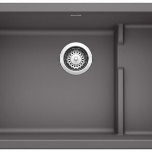 Precis Cascade 2 Bowl Silgranit Undermount Kitchen Sink - Cinder 401447 Blanco