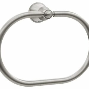 Rustik 9" Towel Ring - Pure Nickel AC1505-125 Kalia