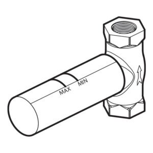 1/2" Volume Control Rough-In Valve 101562 Kalia