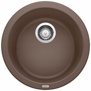 Rondo Round Dual Mount Silgranit Sink - Cafe 400871 Blanco