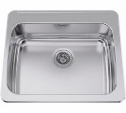 25-5/8" 1 Bowl Drop-In Kitchen Sink - Stainless Steel ALBS7306P-1 Franke