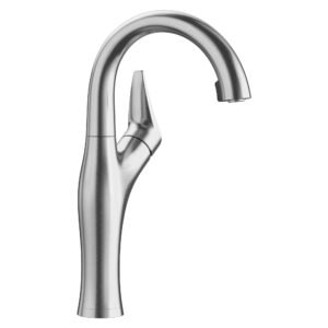 Artona Bar Faucet with Hidden Pulldown Spray - Stainless 526384 Blanco