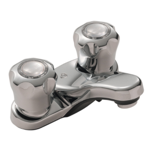 Centerset Bathroom Faucet with Fluted Handles 1.5 GPM - Chrome 82231LF Waltec