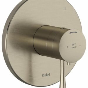Edge 3-Functions Thermostatic Valve Trim - Brushed Nickel TEDTM47BN RIOBEL