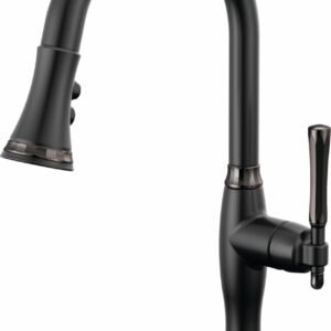 Tulham SmartTouch Kitchen Faucet with Pulldown Spray - Brilliance Black Onyx / Matte Black 64058LF-BLBNX Brizo