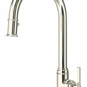 Southbank Kitchen Faucet with Pulldown Spray - Polished Nickel U.SB55D1LMPN Perrin & Rowe