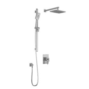 SquareOne TCD1 Thermostatic Coaxial Shower System with Wall Arm - Chrome BF1648-110 Kalia