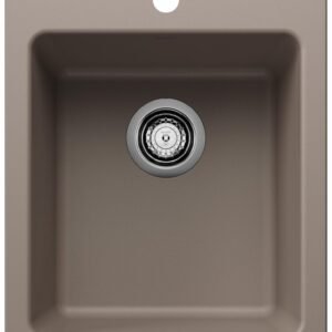 Liven 17 1 Bowl Dual Mount Bar Sink - Truffle 403670 Blanco