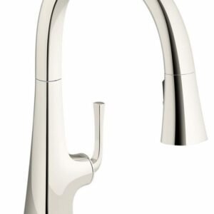 Graze Kitchen Faucet with Pulldown Spray - Vibrant Polished Nickel 22062-SN Kohler