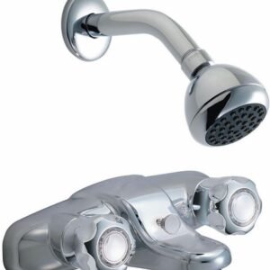 2-Handle Facemount Tub & Shower Faucet Trim - Chrome 14F525 Waltec
