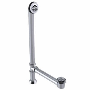 Lift & Turn Offset Claw Foot Bath Waste & Overflow - Chrome 309L-HPC +osb