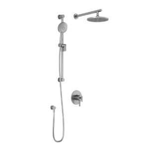 RoundOne TCD1 Thermostatic Coaxial Shower System with Wall Arm (less valve) - Chrome BF1637-110 Kalia