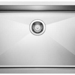 Quatrus R15 U Super 1 Bowl Undermount Kitchen Sink - Stainless 401518 Blanco