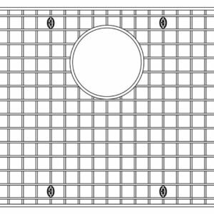 Super Single Sink Grid Precision and Radius (400472, 400469) - Stainless Steel 406347 Blanco