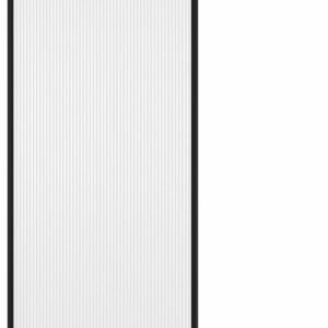 Dune Framed Reversible Tub Shield with Fluted Glass - Matte Black DR2078-160-006 Kalia