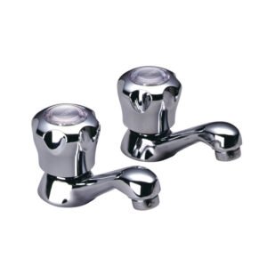 Single Basin Faucet (Pair) - Chrome 23W101LF Waltec