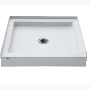 Kendale 32" x 32" Center Drain Shower Base - White ACR3771-0 Hytec