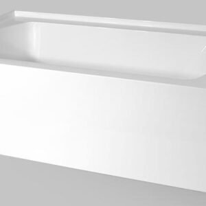 Vogue 60 x 30 Alcove Tub with LH Drain - White 41441 Acritec
