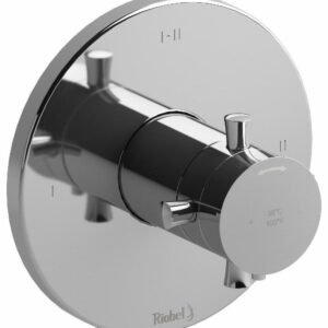 Edge 3-Functions Thermostatic Valve Trim - Chrome TEDTM23+C RIOBEL