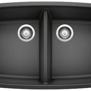 Performa U 2 Bowl Silgranit Undermount Kitchen Sink - Anthracite 400499 Blanco