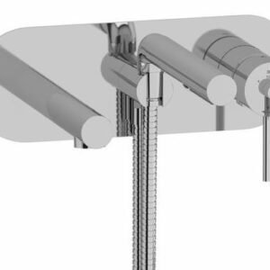 GS Wall Mount Tub Filler Trim with Hand Shower - Chrome TGS21C RIOBEL