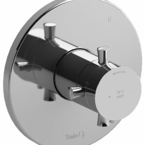 Edge 5-Functions Thermostatic Valve Trim - Chrome TEDTM45+C RIOBEL