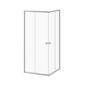 Kontact 36" x 74" Sliding Shower Door Corner Shower - Chrome DR1474-110-000 Kalia