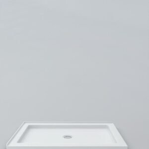 60 x 36 Low Profile Double Threshold RH Shower Base - White 60165A Acritec