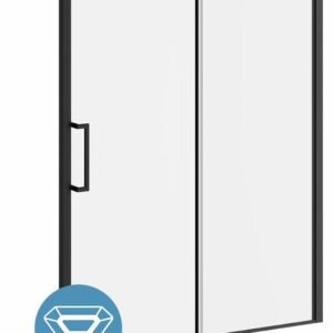 Ikonik (Door 2 of 2) 60" x 79" Alcove Sliding Shower Door LH Opening Mobile Panel - Matte Black DR2185-005 Kalia