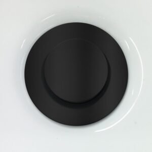 Push Drain for Bathroom Sink with Overflow - Matte Black AC1327-160 Kalia