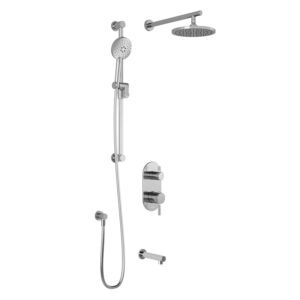 Preciso TD3 Thermostatic Integrated Diverter Shower System with Wall Arm - Chrome BF1823-110 Kalia