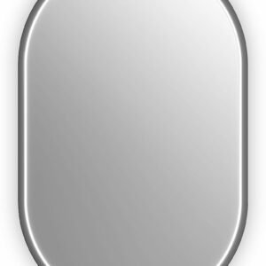 Nox 20" x 32" Oval LED Lighted Mirror - Black MR2203-570-001 Kalia