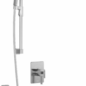 SquareOne TCD1 Premia Thermostatic Coaxial Shower System with Vertical Ceiling Arm (Less Valve) - Chrome BF1649-110-201 Kalia